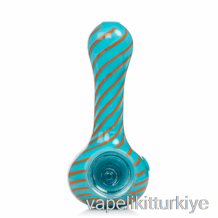 Vape Türkiye Eyce Oraflex Spiral Silikon Kaşık Mavi / Turuncu